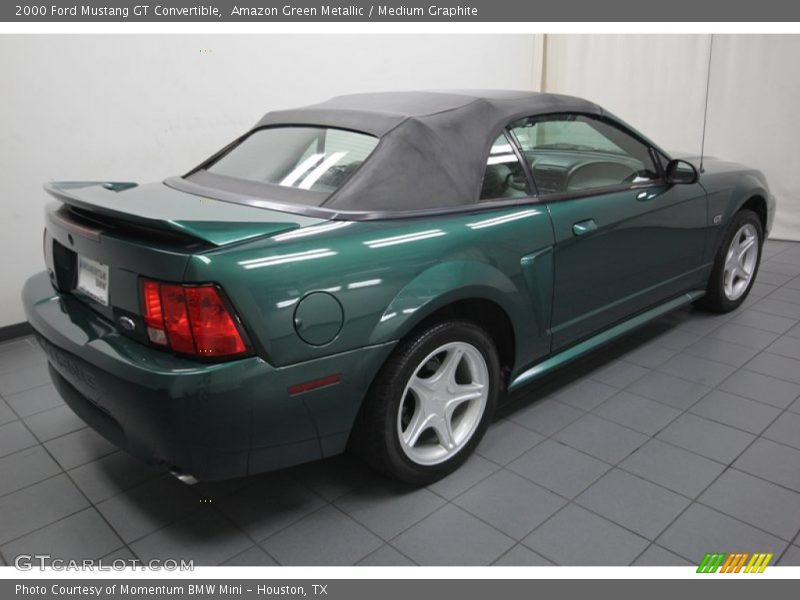Amazon Green Metallic / Medium Graphite 2000 Ford Mustang GT Convertible