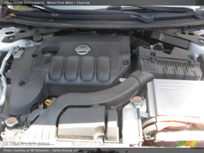 Winter Frost White / Charcoal 2011 Nissan Altima Hybrid