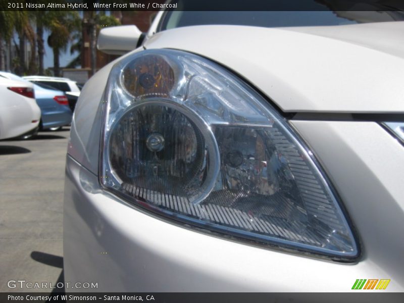 Winter Frost White / Charcoal 2011 Nissan Altima Hybrid