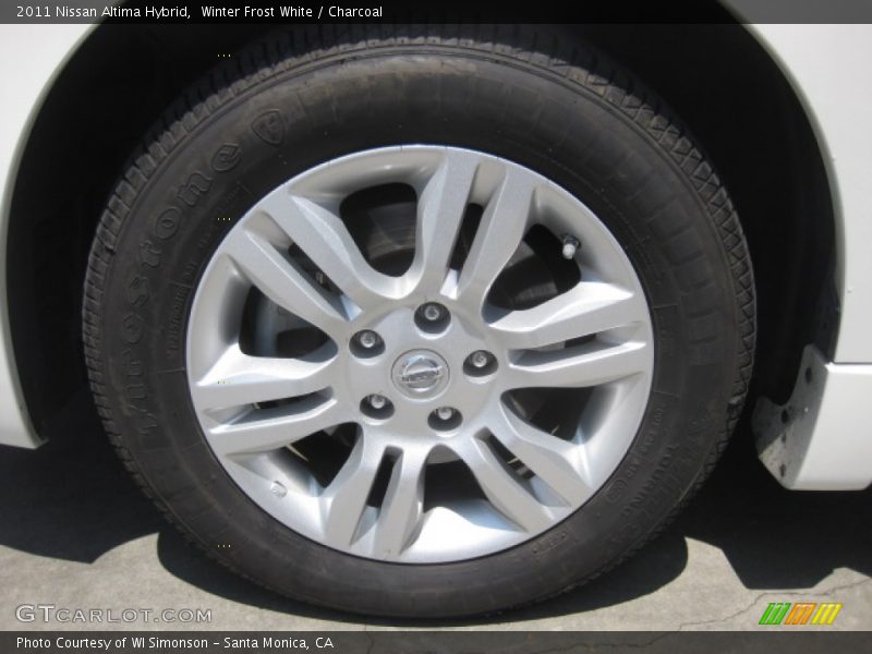 Winter Frost White / Charcoal 2011 Nissan Altima Hybrid