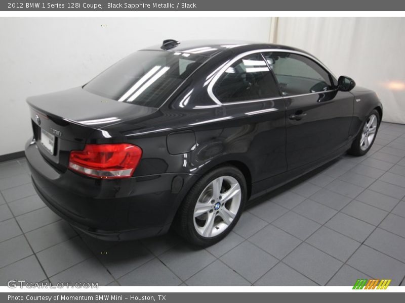 Black Sapphire Metallic / Black 2012 BMW 1 Series 128i Coupe