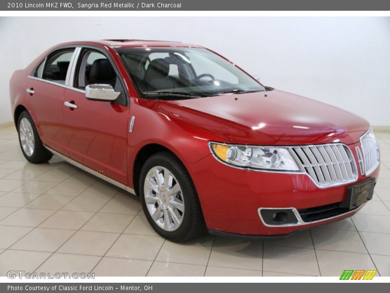 Sangria Red Metallic / Dark Charcoal 2010 Lincoln MKZ FWD