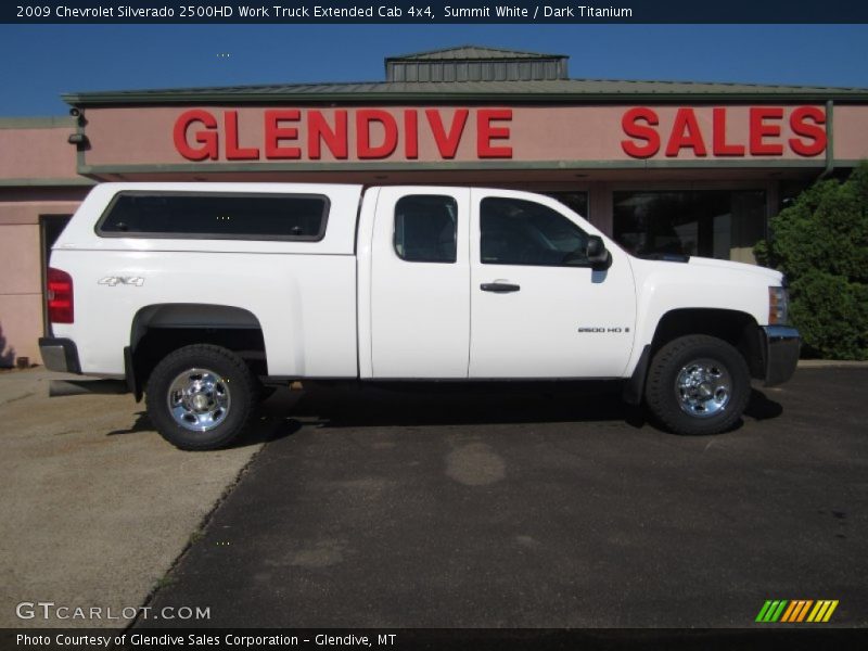 Summit White / Dark Titanium 2009 Chevrolet Silverado 2500HD Work Truck Extended Cab 4x4