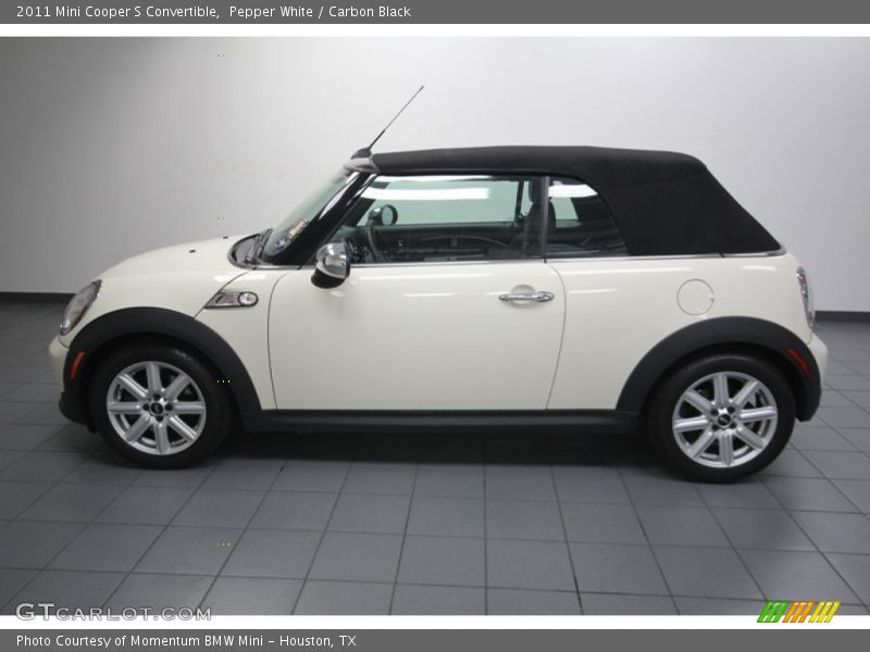 Pepper White / Carbon Black 2011 Mini Cooper S Convertible