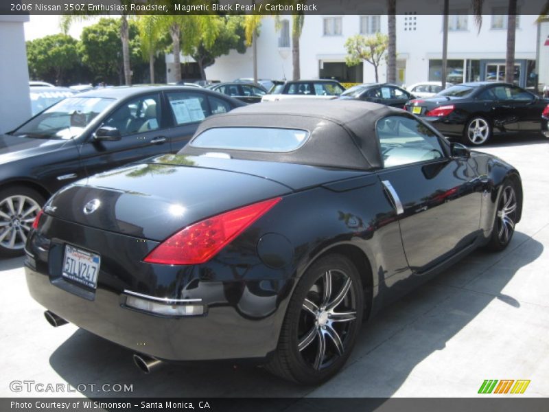 Magnetic Black Pearl / Carbon Black 2006 Nissan 350Z Enthusiast Roadster