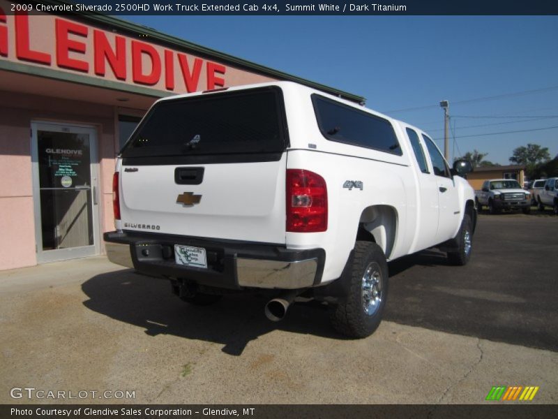 Summit White / Dark Titanium 2009 Chevrolet Silverado 2500HD Work Truck Extended Cab 4x4