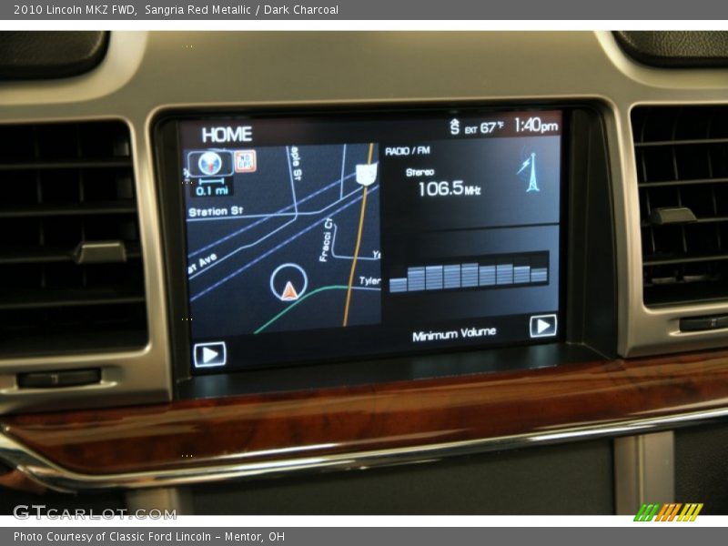 Sangria Red Metallic / Dark Charcoal 2010 Lincoln MKZ FWD