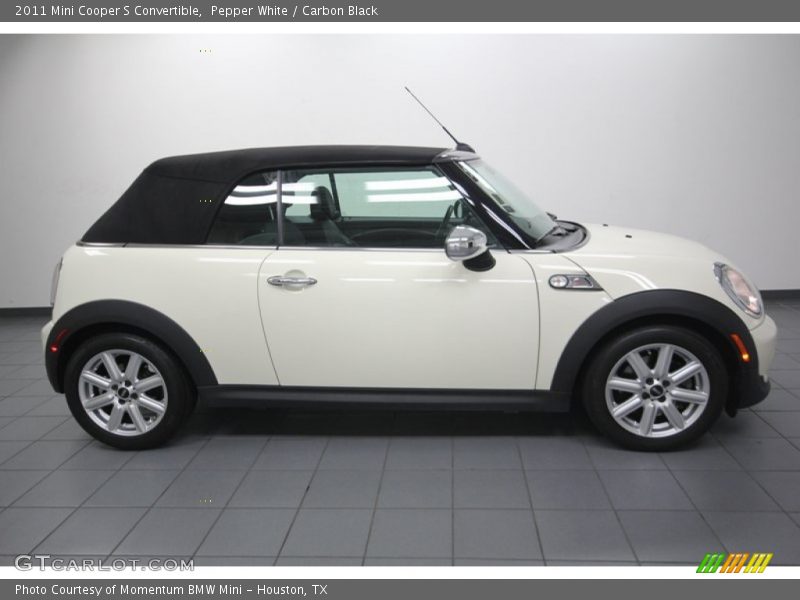 Pepper White / Carbon Black 2011 Mini Cooper S Convertible