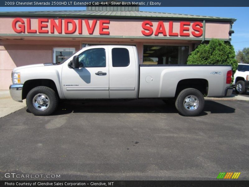 Silver Birch Metallic / Ebony 2009 Chevrolet Silverado 2500HD LT Extended Cab 4x4