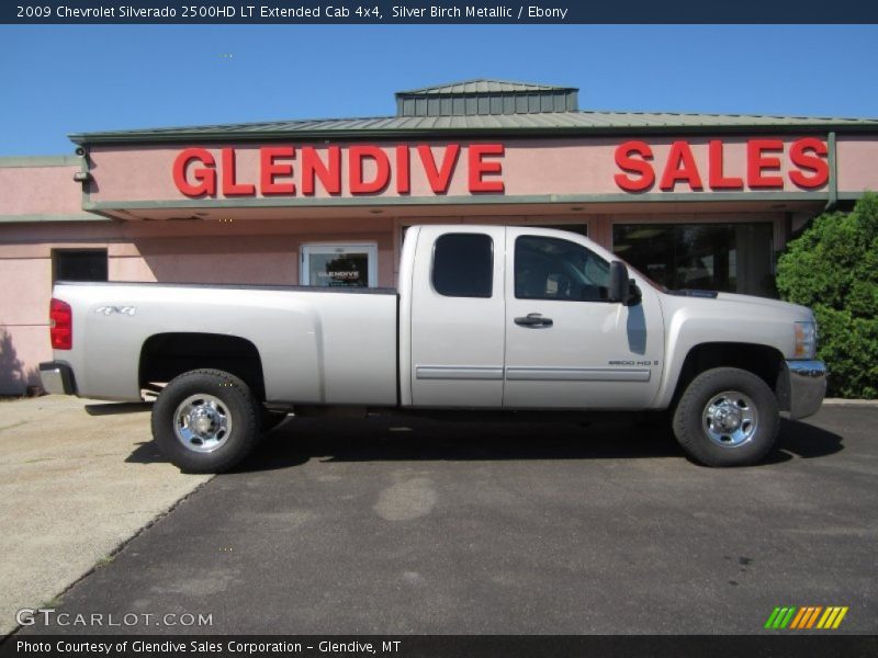 Silver Birch Metallic / Ebony 2009 Chevrolet Silverado 2500HD LT Extended Cab 4x4