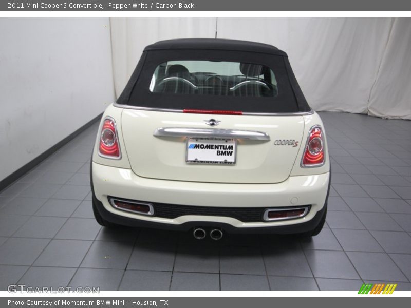 Pepper White / Carbon Black 2011 Mini Cooper S Convertible