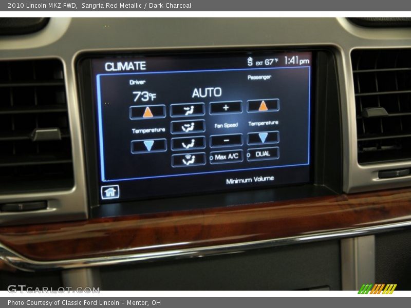 Sangria Red Metallic / Dark Charcoal 2010 Lincoln MKZ FWD