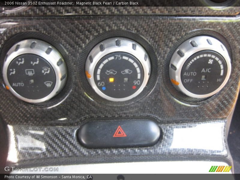 Magnetic Black Pearl / Carbon Black 2006 Nissan 350Z Enthusiast Roadster