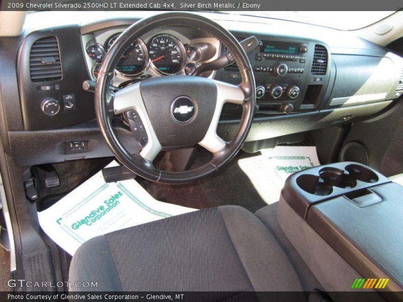 Silver Birch Metallic / Ebony 2009 Chevrolet Silverado 2500HD LT Extended Cab 4x4