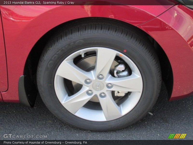 Sparkling Ruby / Gray 2013 Hyundai Elantra GLS