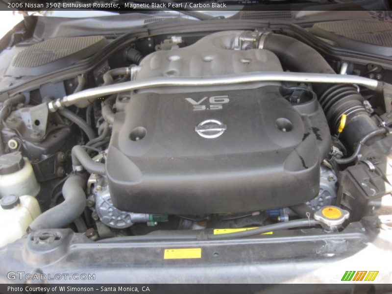 Magnetic Black Pearl / Carbon Black 2006 Nissan 350Z Enthusiast Roadster