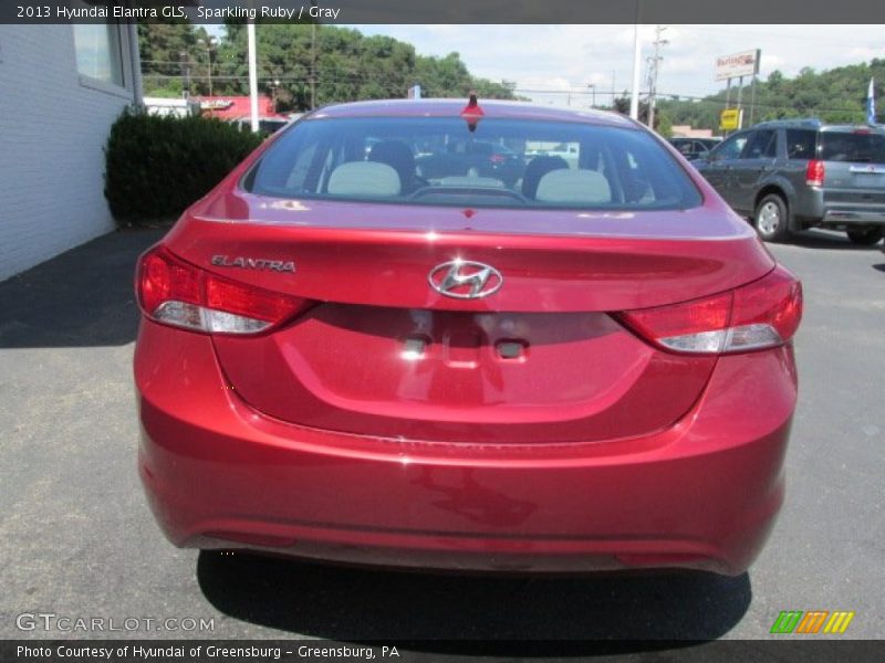 Sparkling Ruby / Gray 2013 Hyundai Elantra GLS