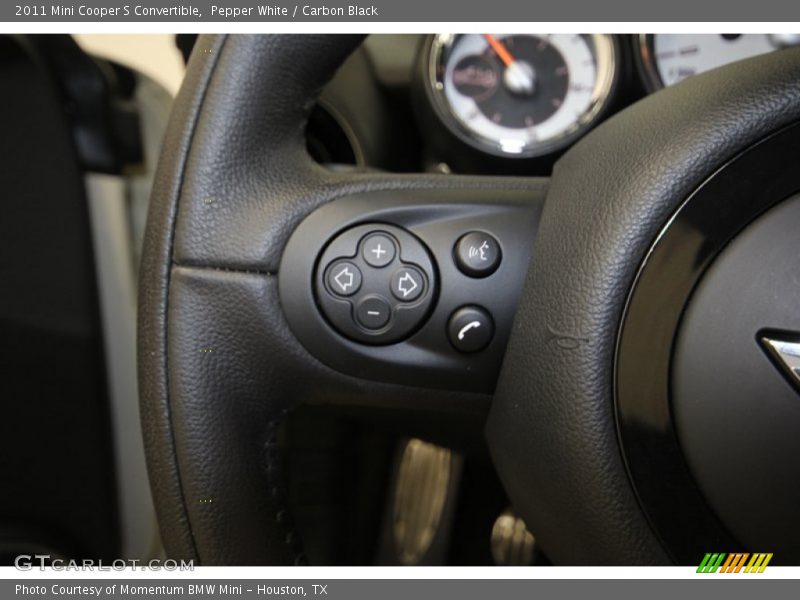 Pepper White / Carbon Black 2011 Mini Cooper S Convertible