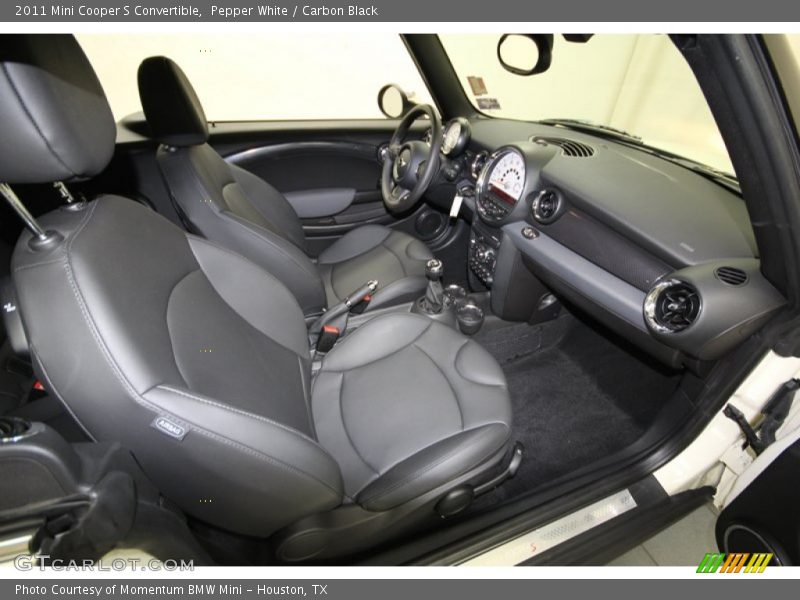Pepper White / Carbon Black 2011 Mini Cooper S Convertible
