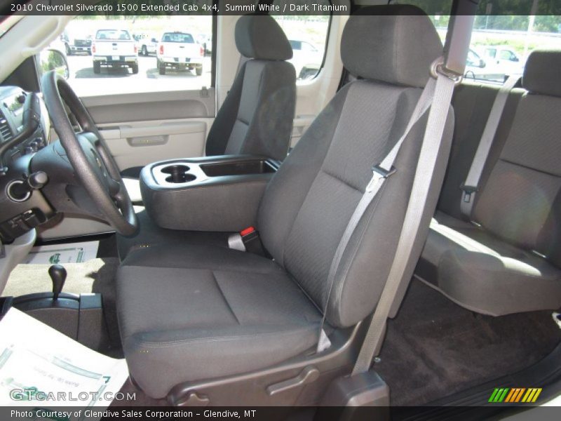 Summit White / Dark Titanium 2010 Chevrolet Silverado 1500 Extended Cab 4x4