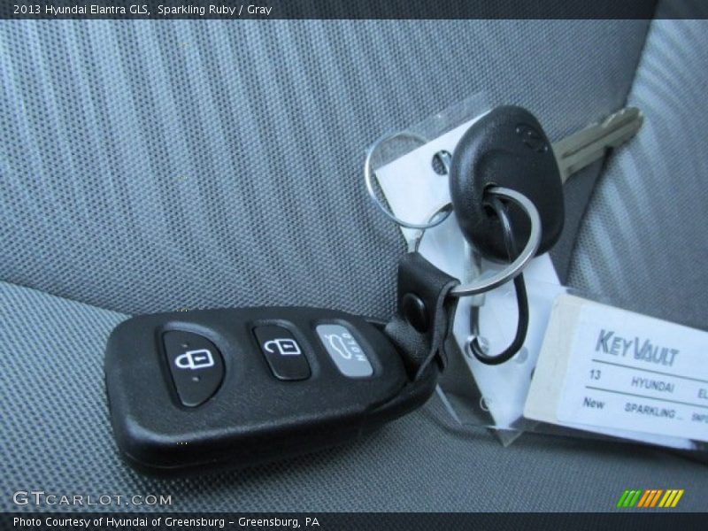 Sparkling Ruby / Gray 2013 Hyundai Elantra GLS