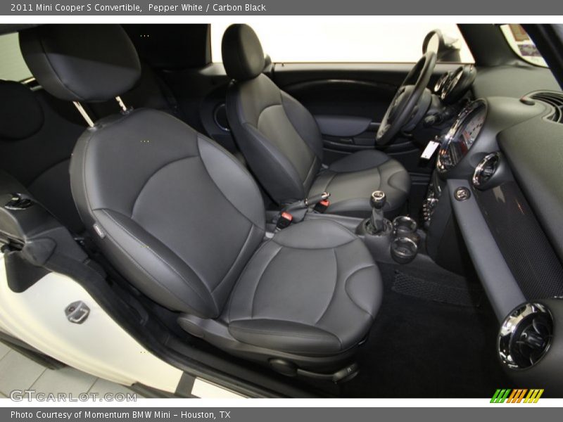 Pepper White / Carbon Black 2011 Mini Cooper S Convertible