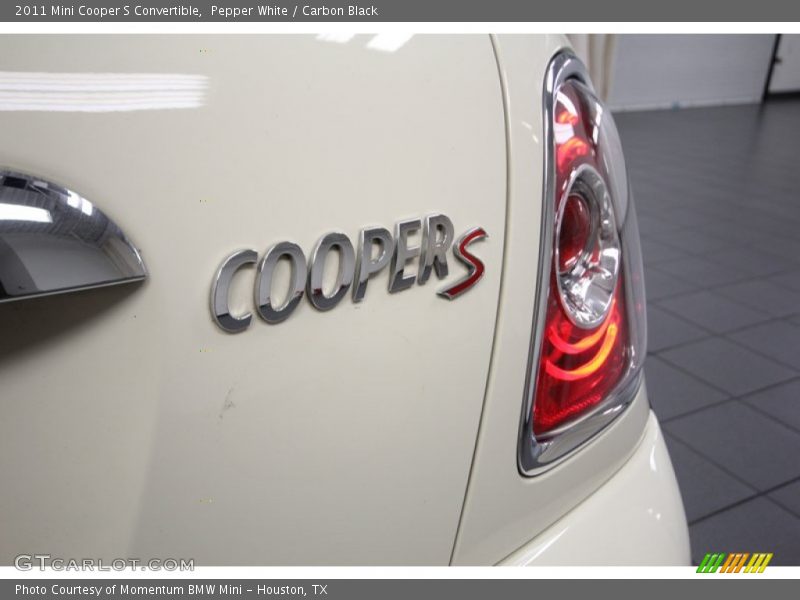 Pepper White / Carbon Black 2011 Mini Cooper S Convertible