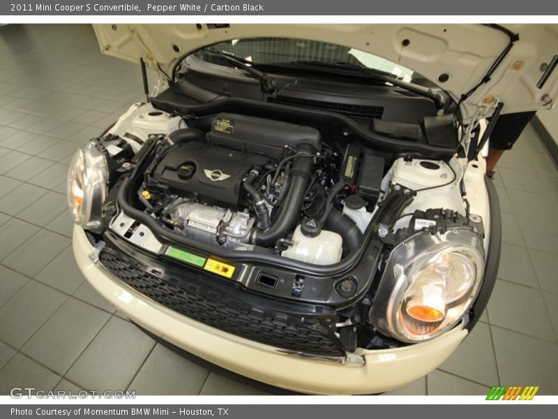 Pepper White / Carbon Black 2011 Mini Cooper S Convertible