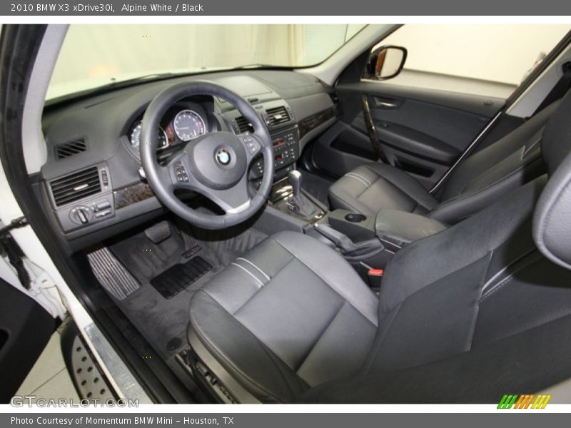 Alpine White / Black 2010 BMW X3 xDrive30i