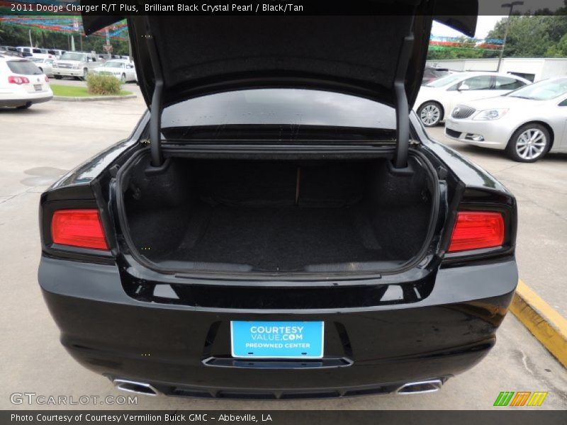 Brilliant Black Crystal Pearl / Black/Tan 2011 Dodge Charger R/T Plus