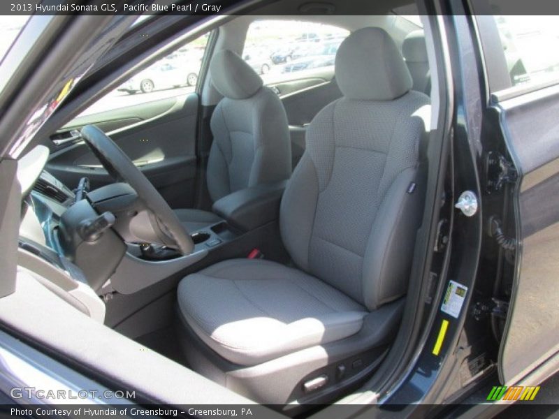 Pacific Blue Pearl / Gray 2013 Hyundai Sonata GLS