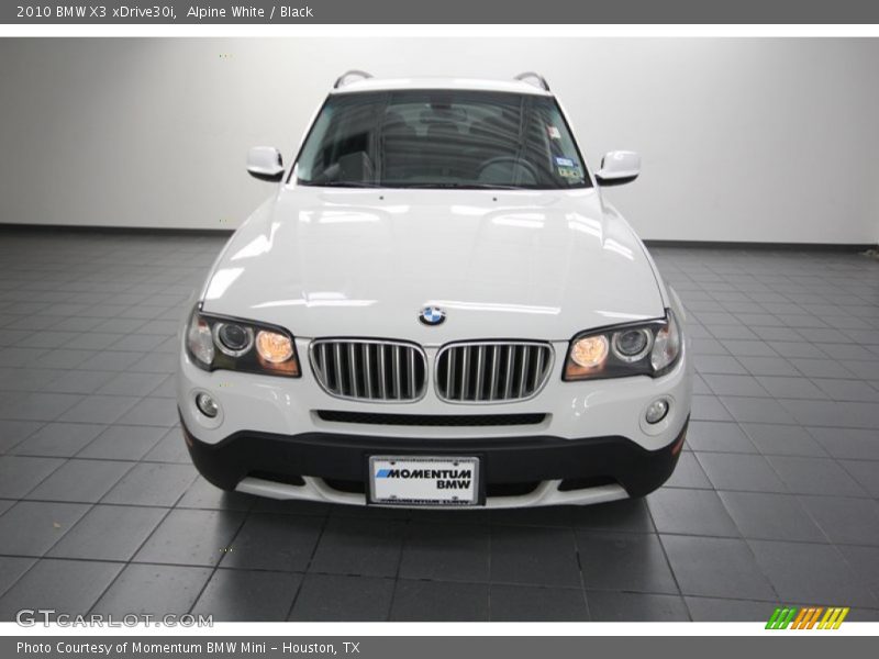 Alpine White / Black 2010 BMW X3 xDrive30i