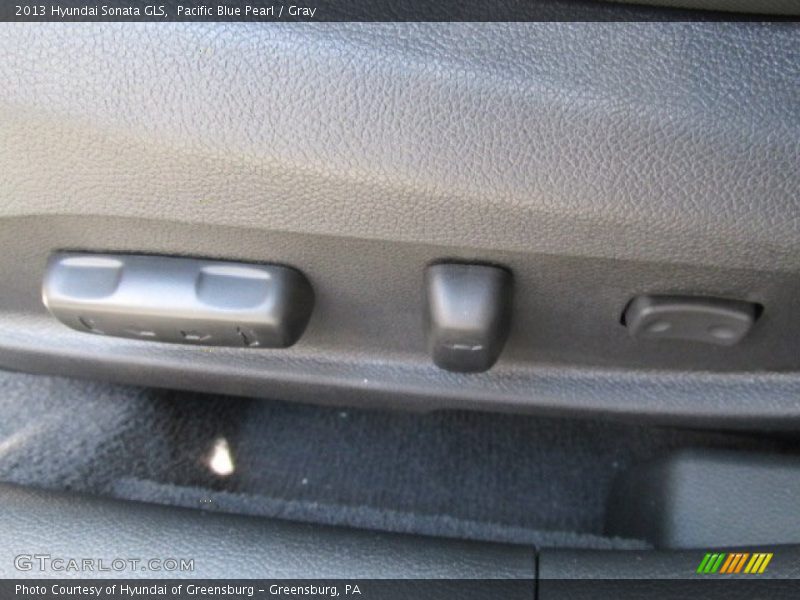 Pacific Blue Pearl / Gray 2013 Hyundai Sonata GLS