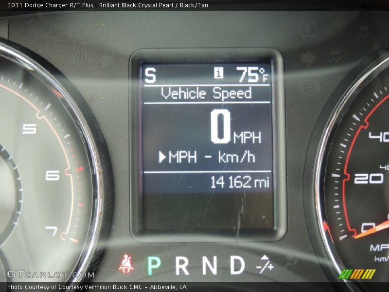 Brilliant Black Crystal Pearl / Black/Tan 2011 Dodge Charger R/T Plus