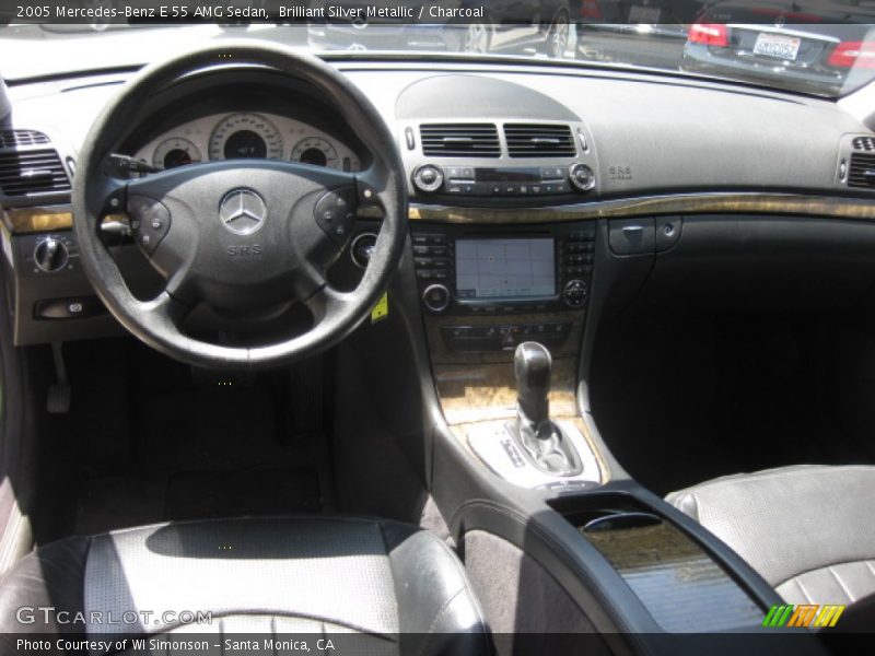Brilliant Silver Metallic / Charcoal 2005 Mercedes-Benz E 55 AMG Sedan