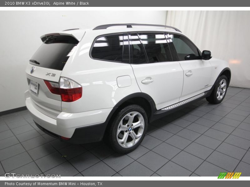 Alpine White / Black 2010 BMW X3 xDrive30i
