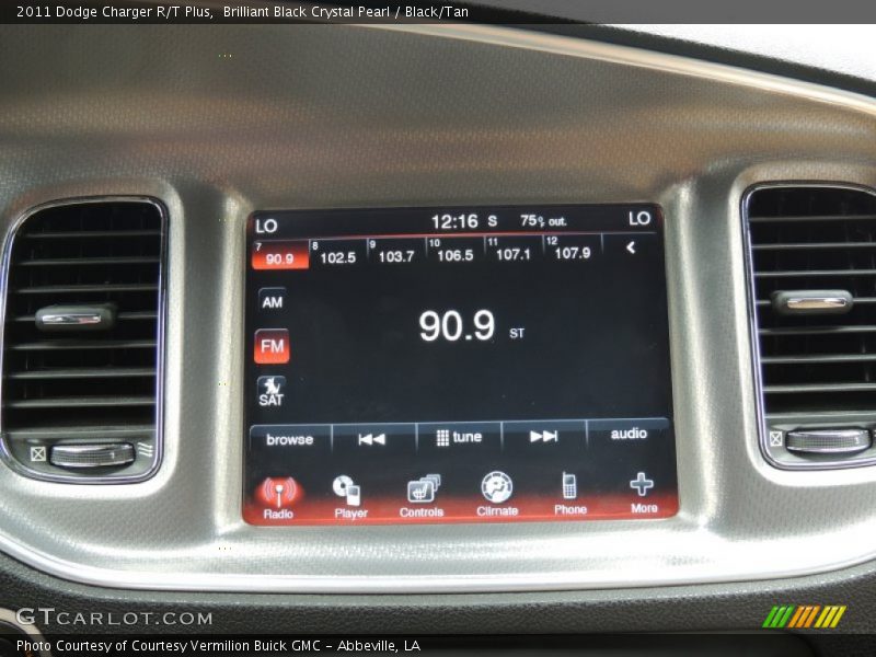 Brilliant Black Crystal Pearl / Black/Tan 2011 Dodge Charger R/T Plus