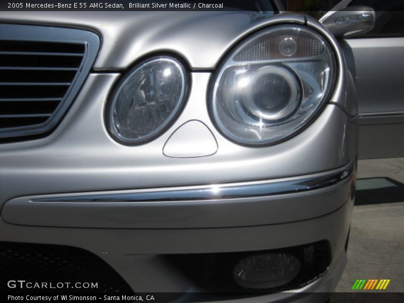 Brilliant Silver Metallic / Charcoal 2005 Mercedes-Benz E 55 AMG Sedan