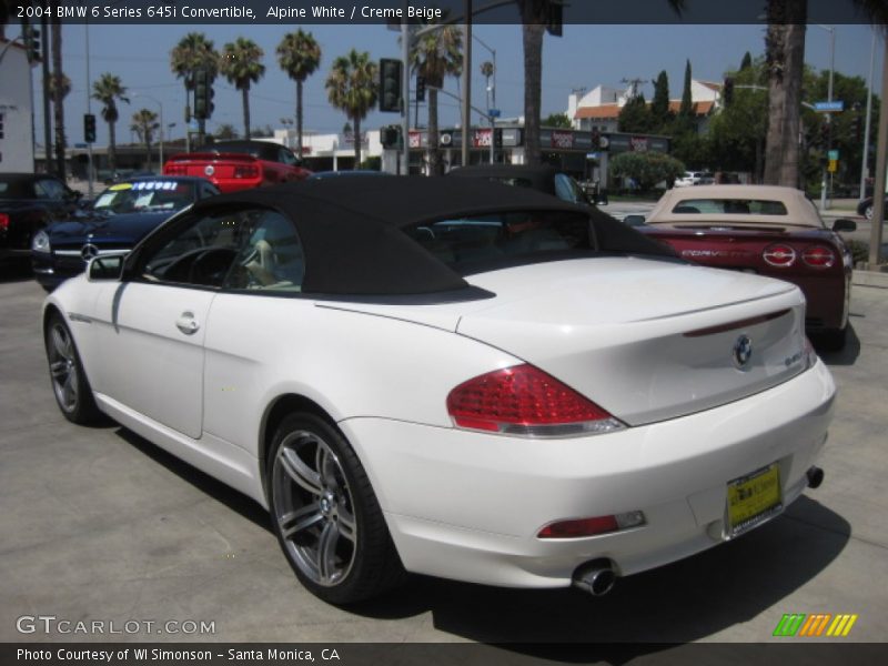 Alpine White / Creme Beige 2004 BMW 6 Series 645i Convertible