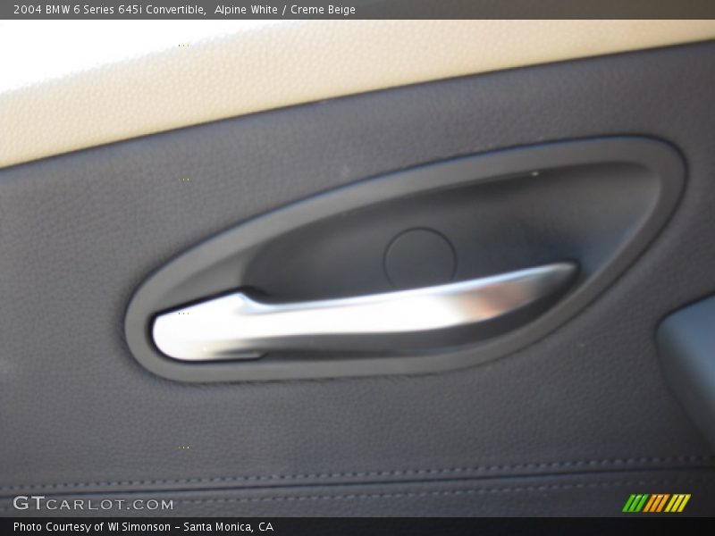 Alpine White / Creme Beige 2004 BMW 6 Series 645i Convertible