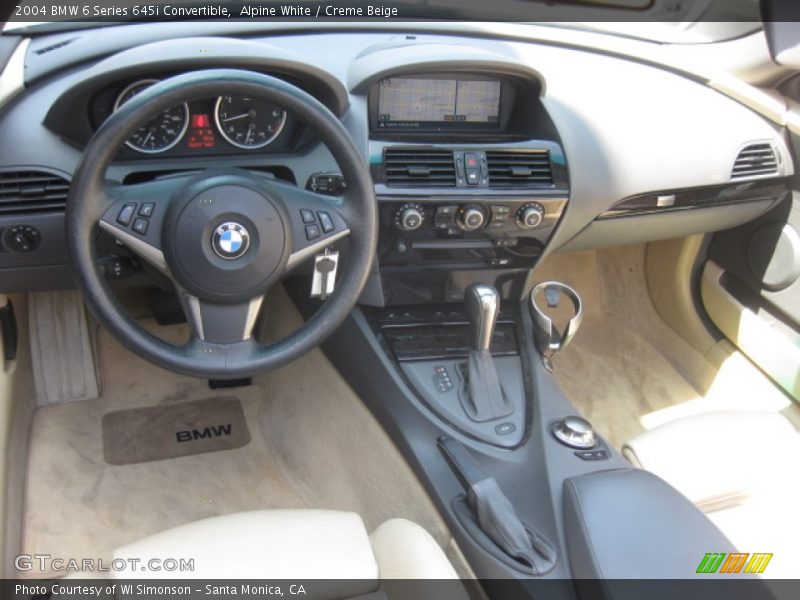 Alpine White / Creme Beige 2004 BMW 6 Series 645i Convertible