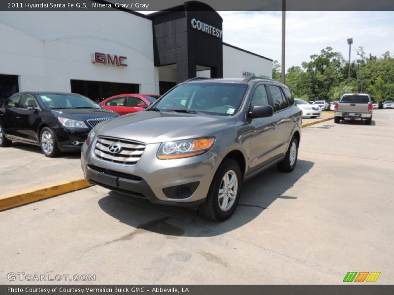 Mineral Gray / Gray 2011 Hyundai Santa Fe GLS