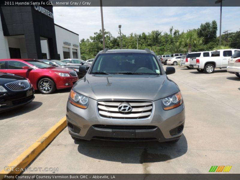 Mineral Gray / Gray 2011 Hyundai Santa Fe GLS