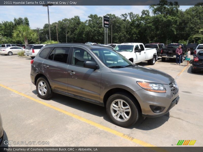 Mineral Gray / Gray 2011 Hyundai Santa Fe GLS