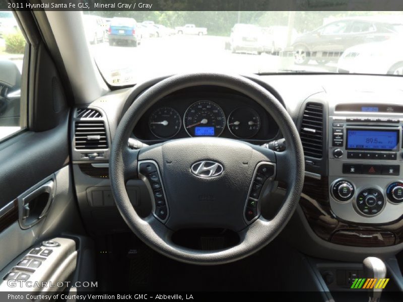 Mineral Gray / Gray 2011 Hyundai Santa Fe GLS