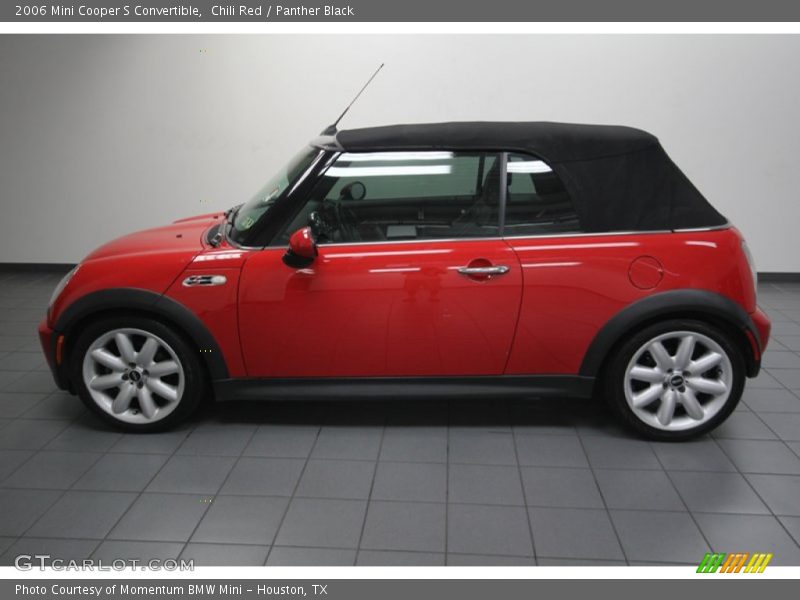 Chili Red / Panther Black 2006 Mini Cooper S Convertible