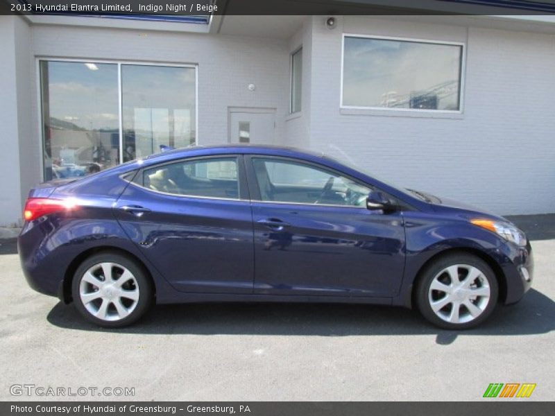 Indigo Night / Beige 2013 Hyundai Elantra Limited