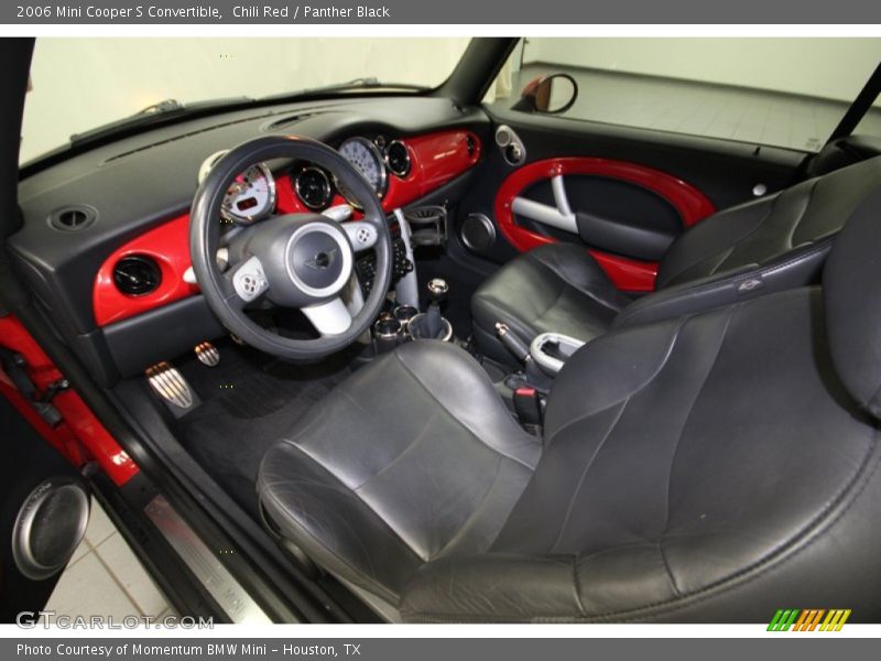Chili Red / Panther Black 2006 Mini Cooper S Convertible