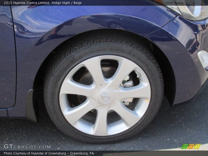 Indigo Night / Beige 2013 Hyundai Elantra Limited