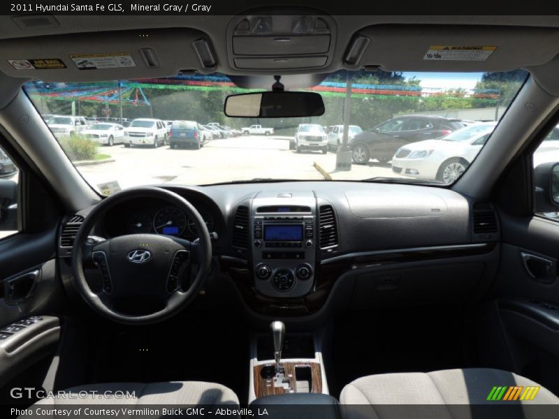 Mineral Gray / Gray 2011 Hyundai Santa Fe GLS